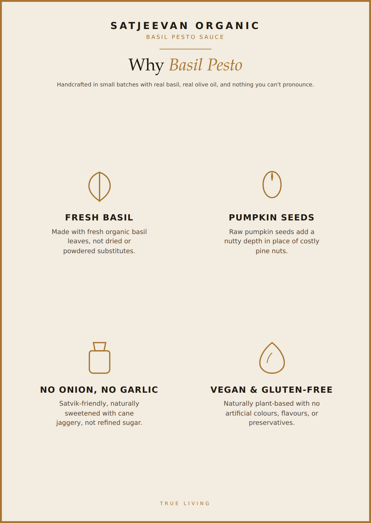 Organic Basil Pesto Sauce 200g