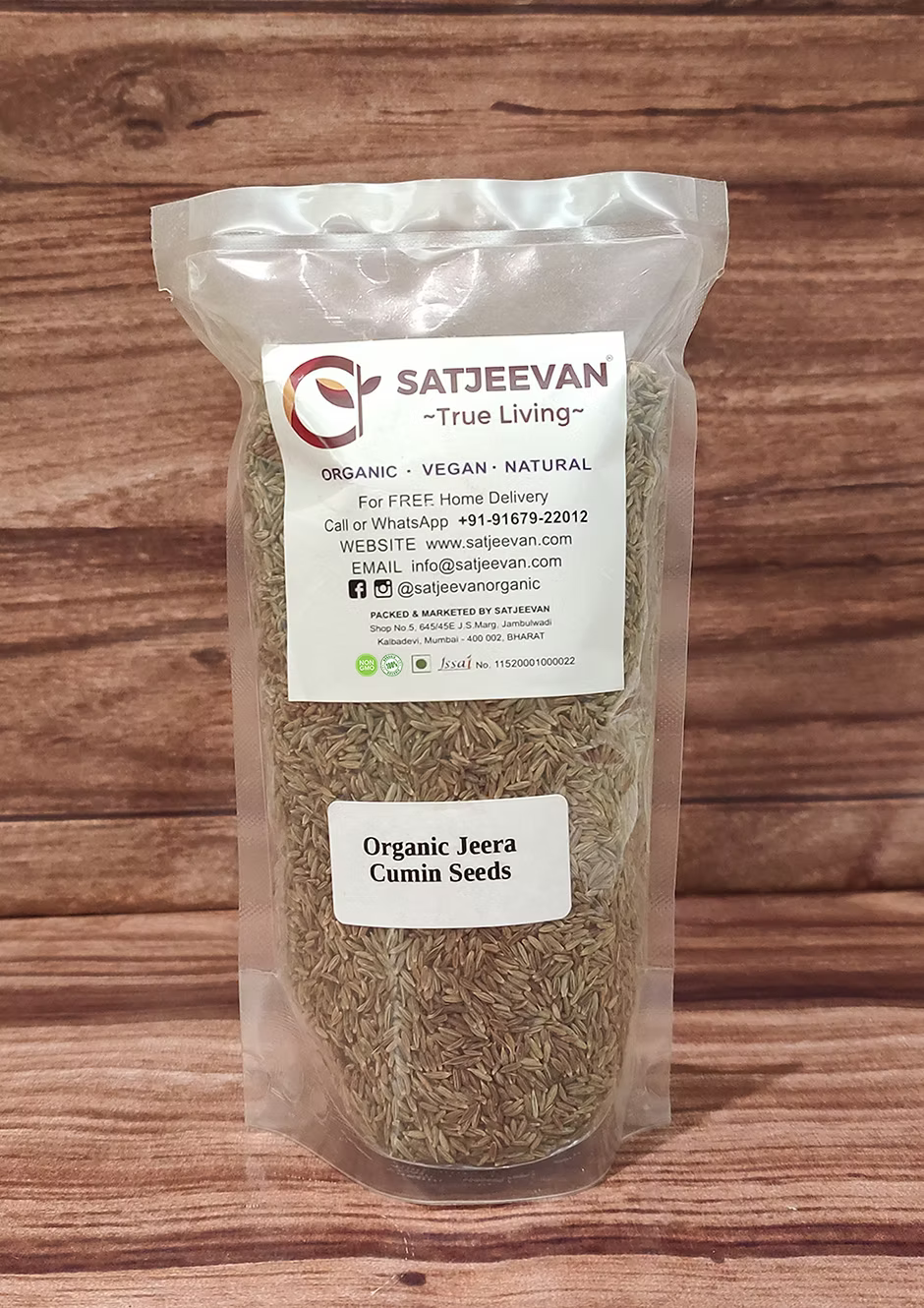 Organic Jeera Cumin Seeds 250g