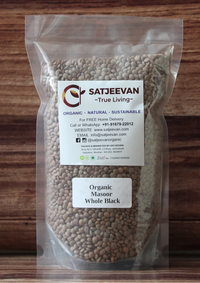Organic Masoor Whole Black