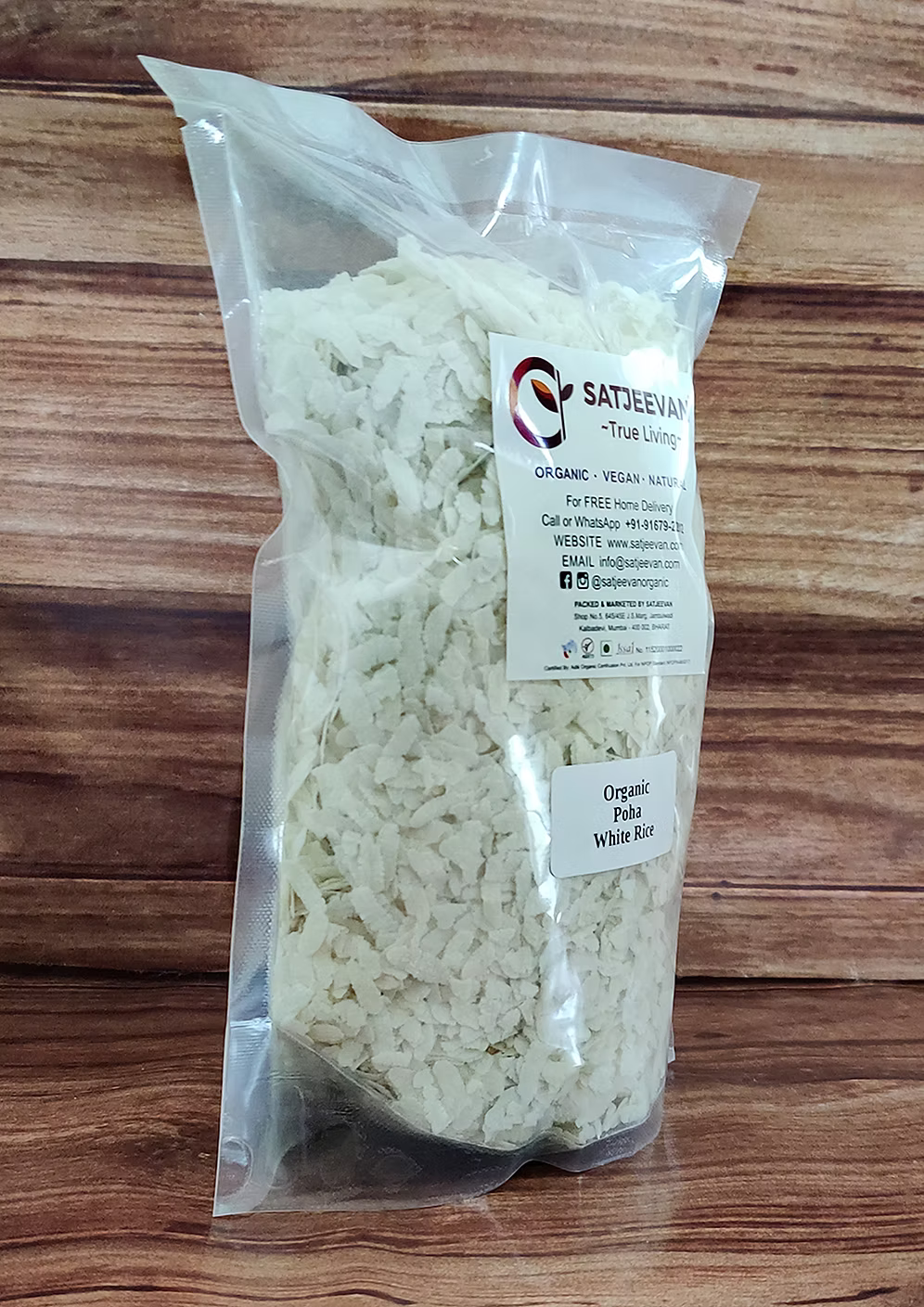 Organic Poha White Rice 500g