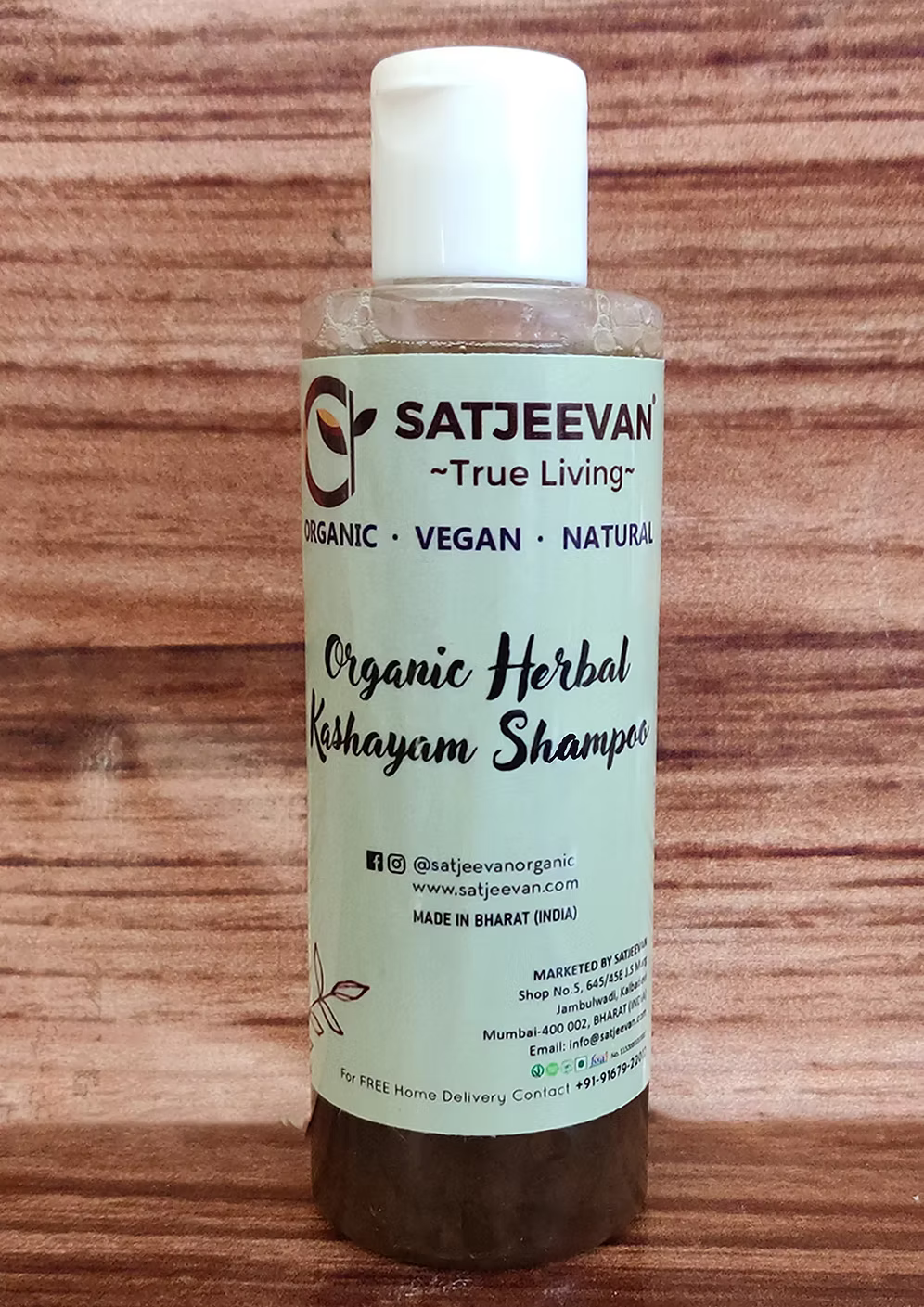 Organic Herbal Kashayam Shampoo 200ml