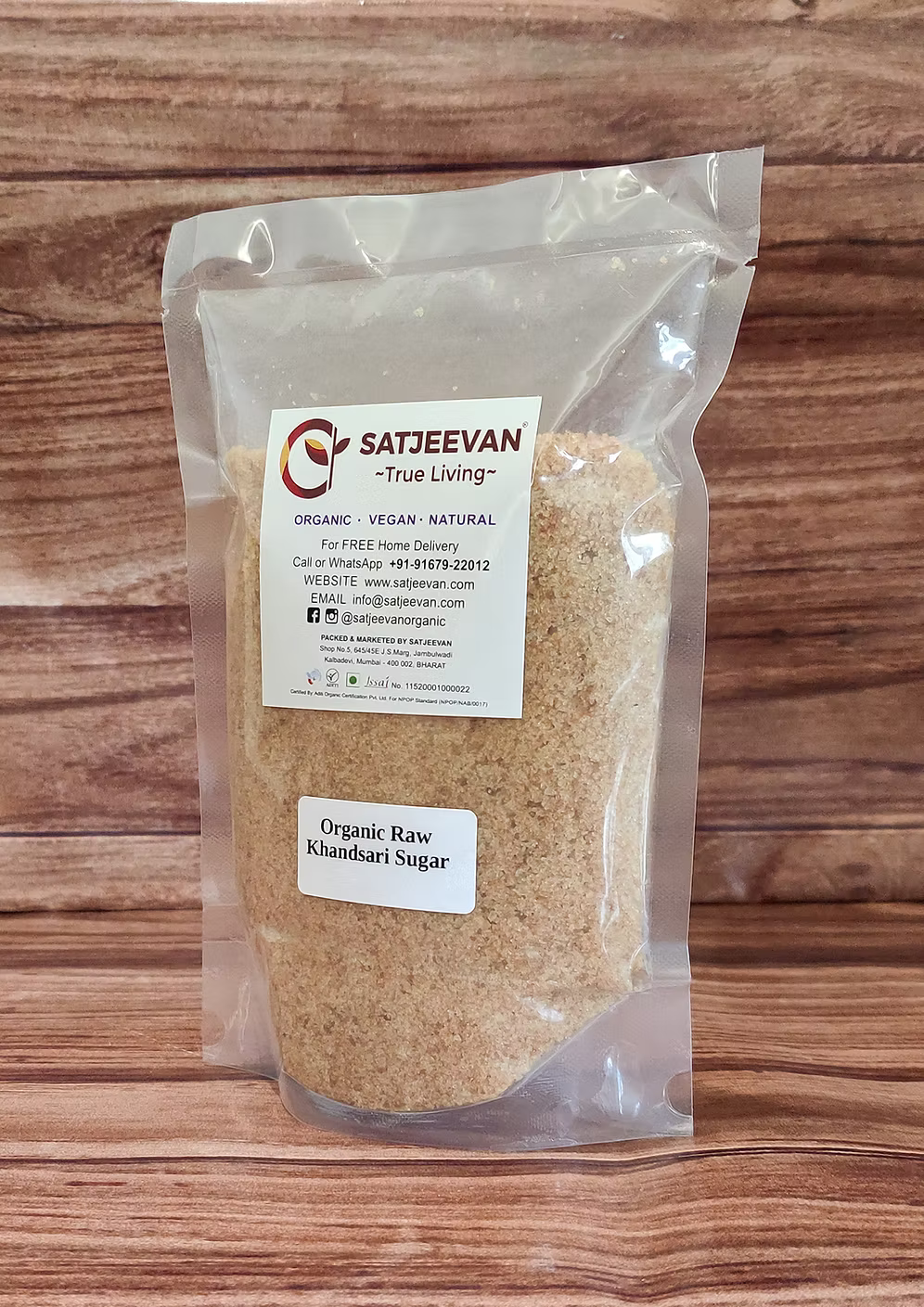 Organic Raw Khandsari Sugar 1000g