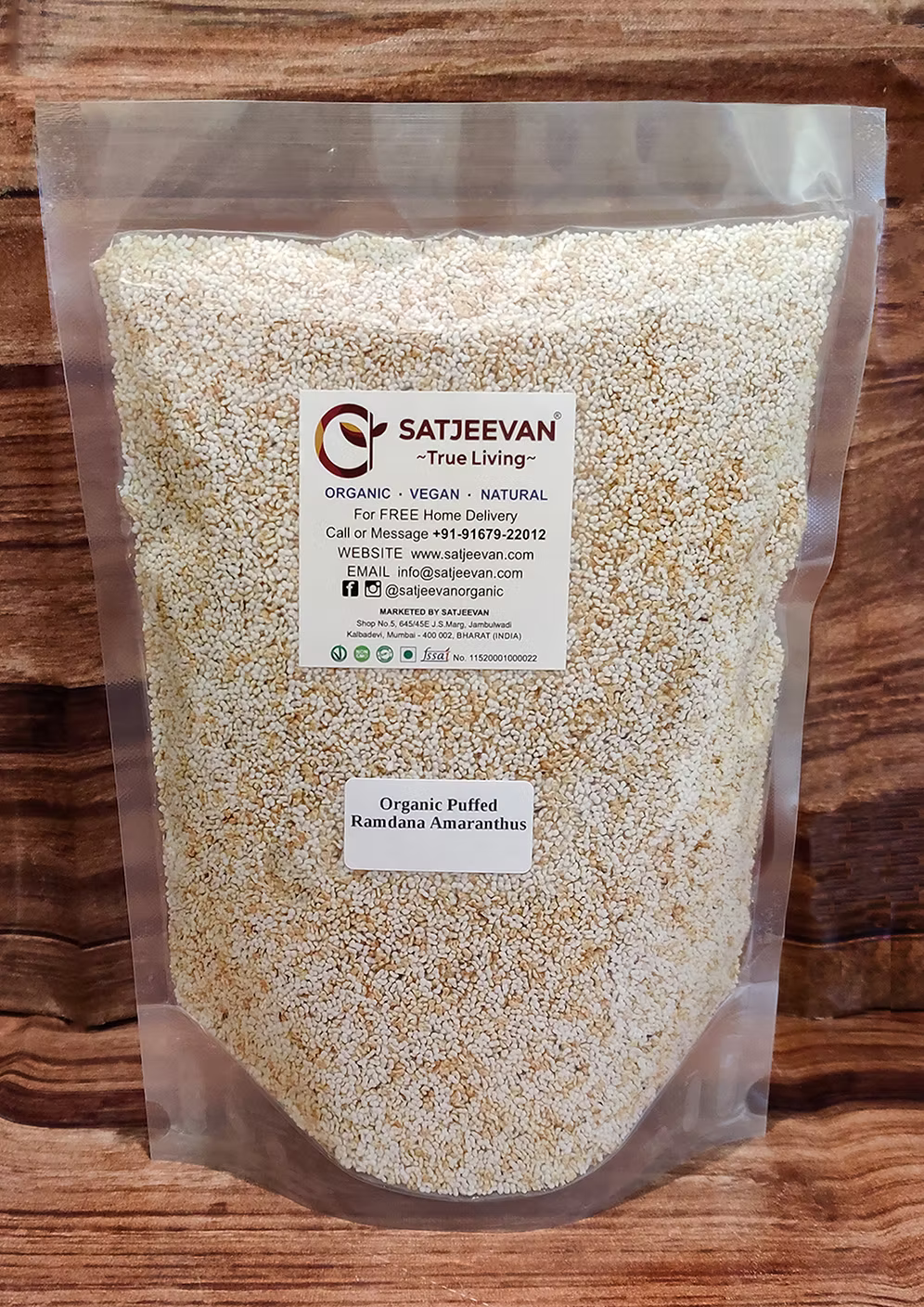 Organic Puffed Ramdana Amaranthus 200g