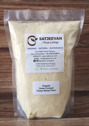 Organic Stone-Ground Chana Besan Flour 500g