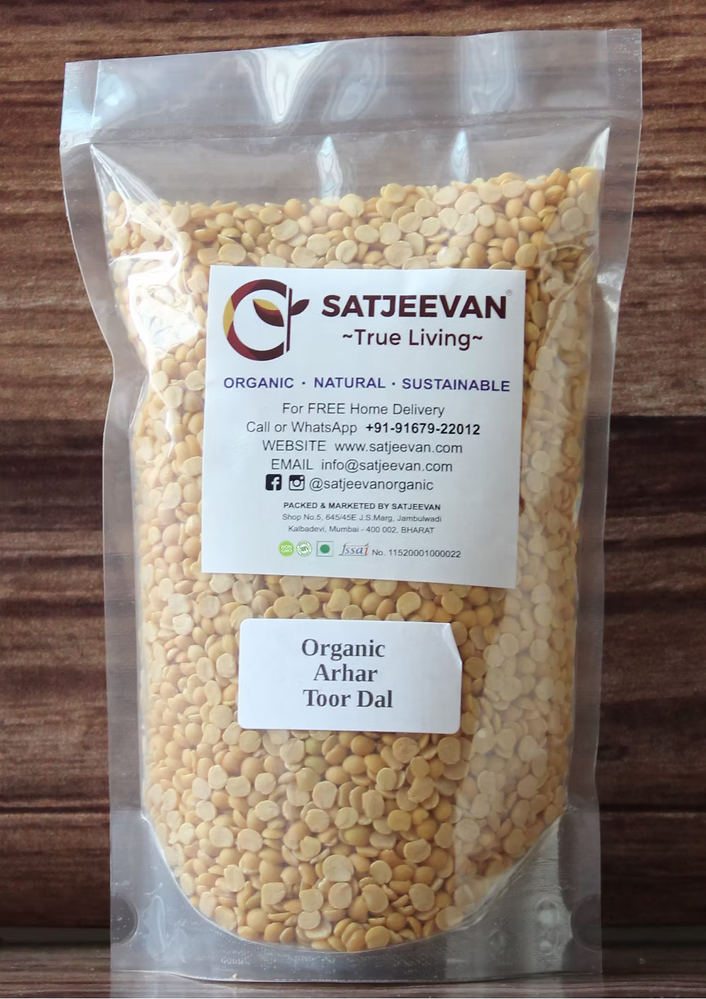 Organic Arhar Toor Dal