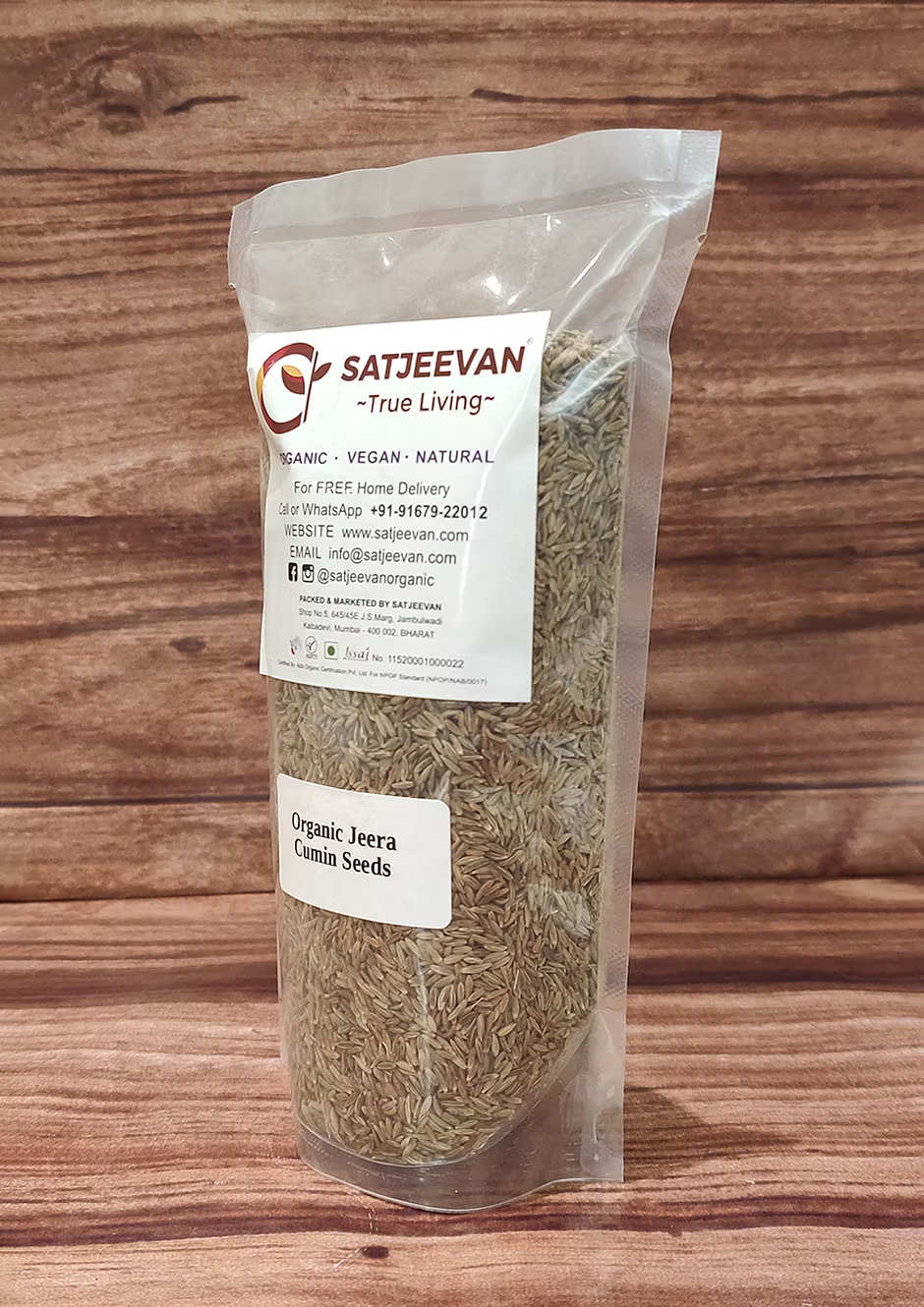 Organic Jeera Cumin Seeds 250g