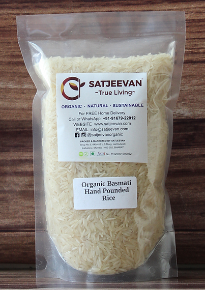 Organic Hand-Pounded Basmati Rice 1000g