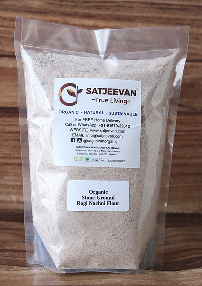Organic Stone-Ground Ragi Flour 500g
