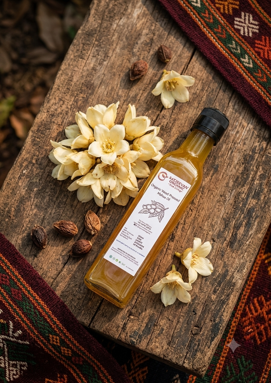 Organic Wood-Pressed Mahua Oil 250ml