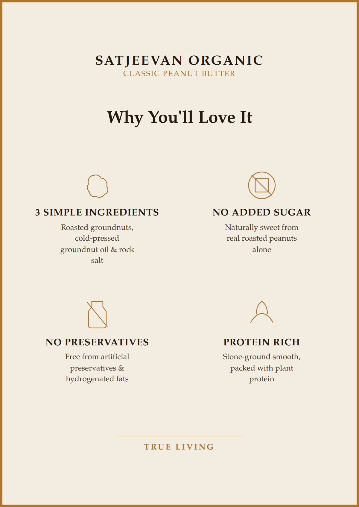 Organic Classic Peanut Butter 500g