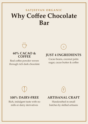 Organic Coffee Chocolate Bar 60% Cacao 70g