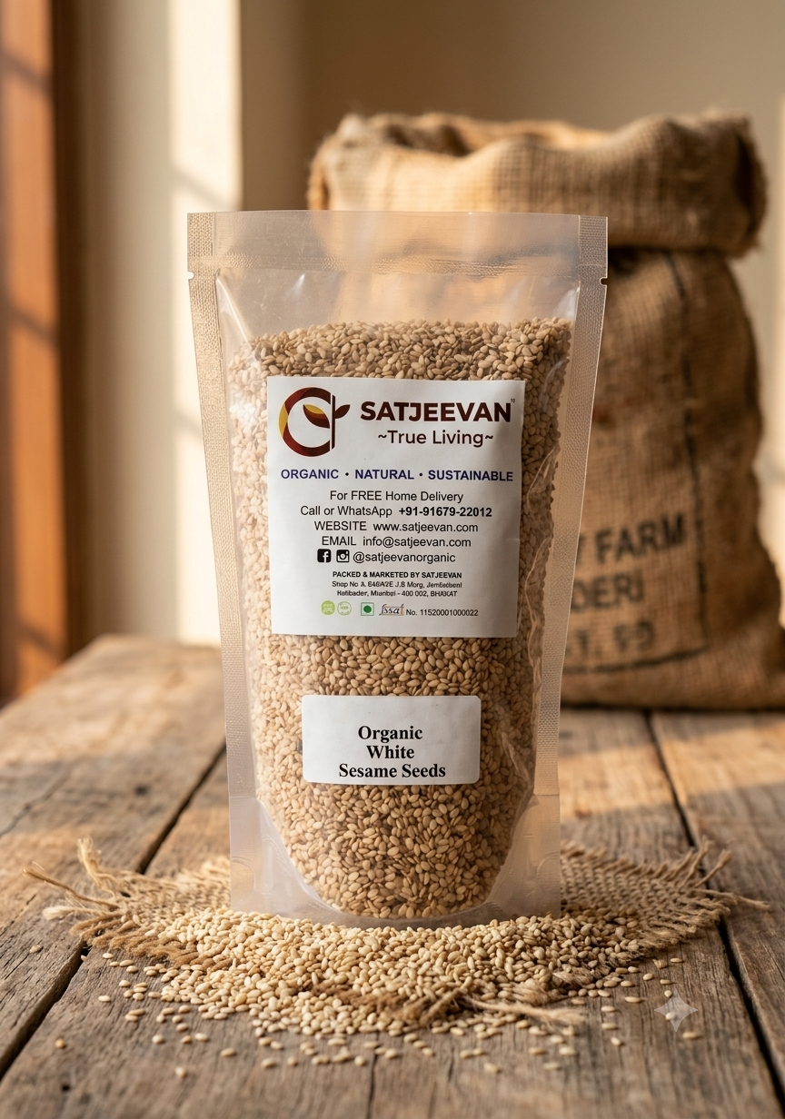 Organic White Sesame Seeds 250g