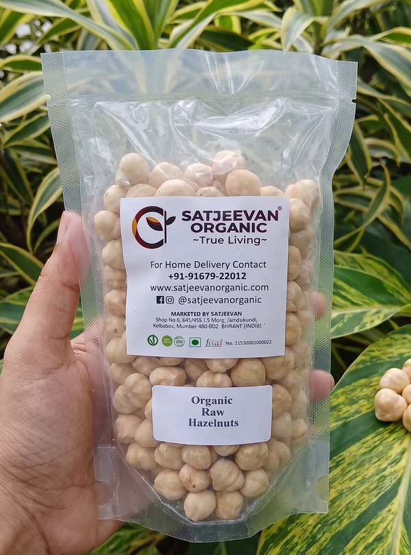 Organic Raw Hazelnuts 200g