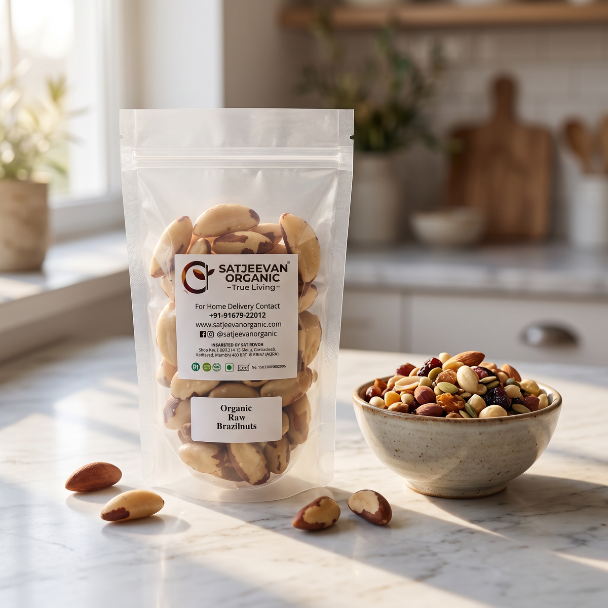 Organic Raw Brazilnuts 200g