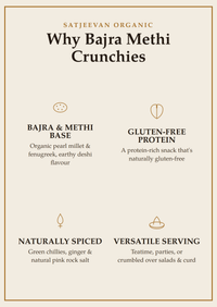 Organic Bajra Methi Crunchies 100g