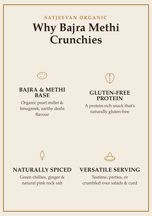 Organic Bajra Methi Crunchies 100g