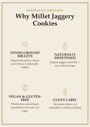 Organic Millet Jaggery Cookies 180g