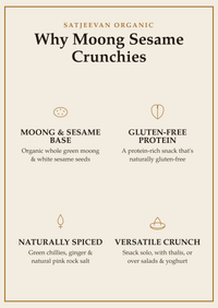 Organic Moong Sesame Crunchies 100g