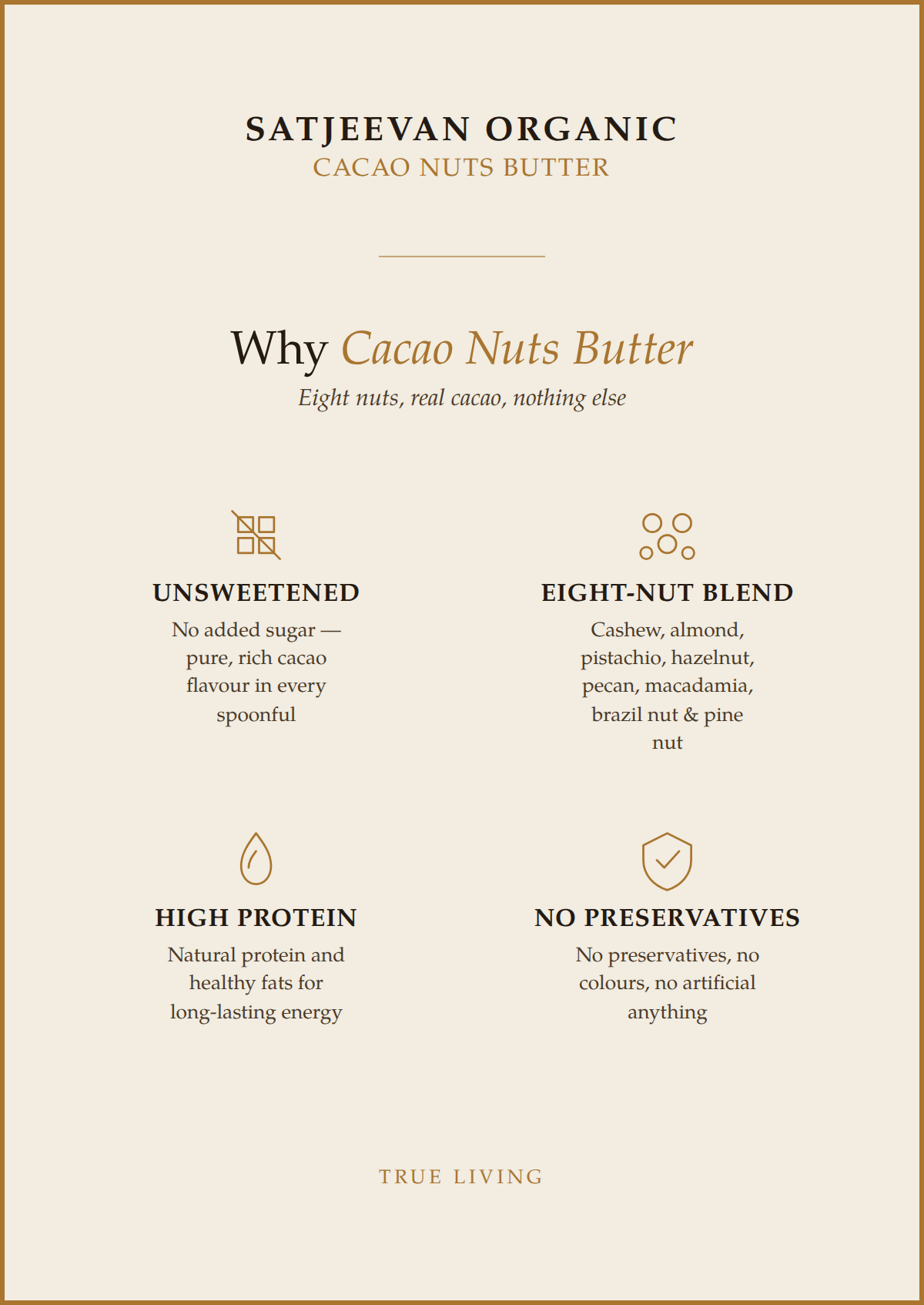 Organic Cacao Nuts Butter 200g