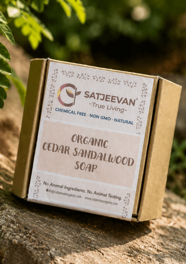 Organic Cedar Sandalwood Soap 100g