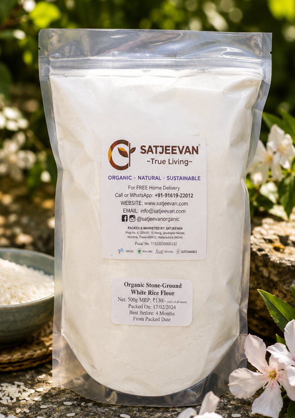 Organic Stone-Ground White Rice Flour 500g