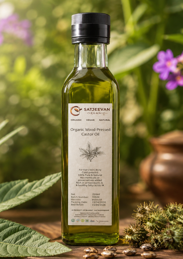 Organic Wood-Pressed Castor Oil 250ml