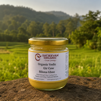 Satjeevan Organic Vedic Gir Cow Bilona Ghee 250ml