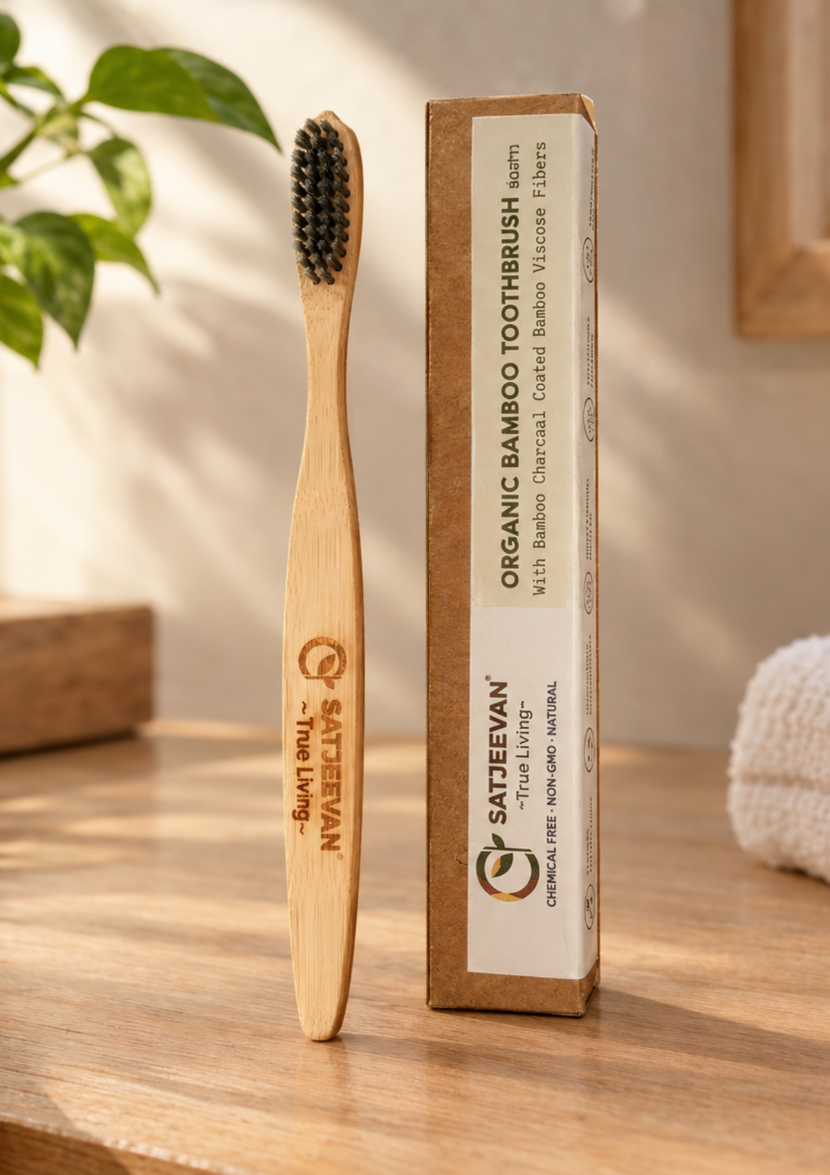 Bamboo Toothbrush Pack of 5