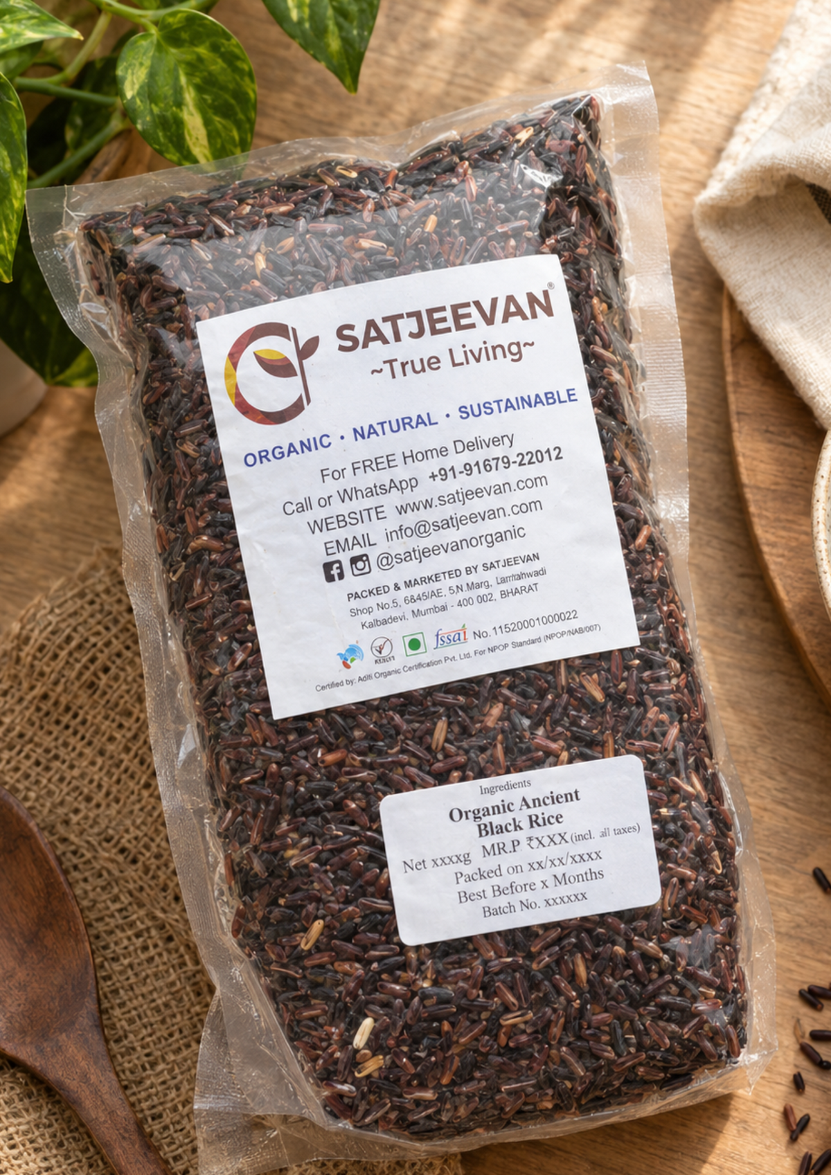 Organic Ancient Black Rice