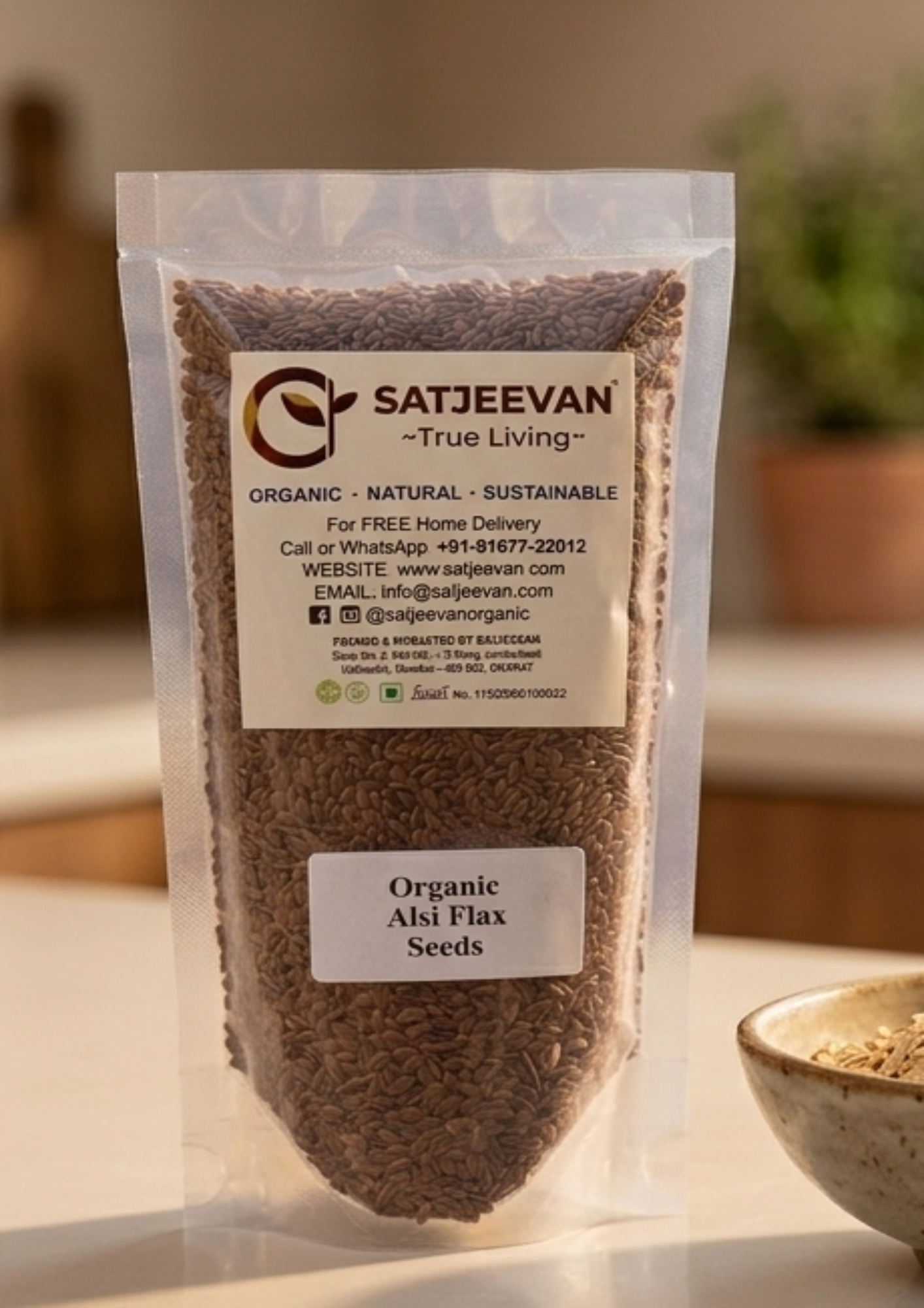 Organic Alsi Flax Seeds 250g