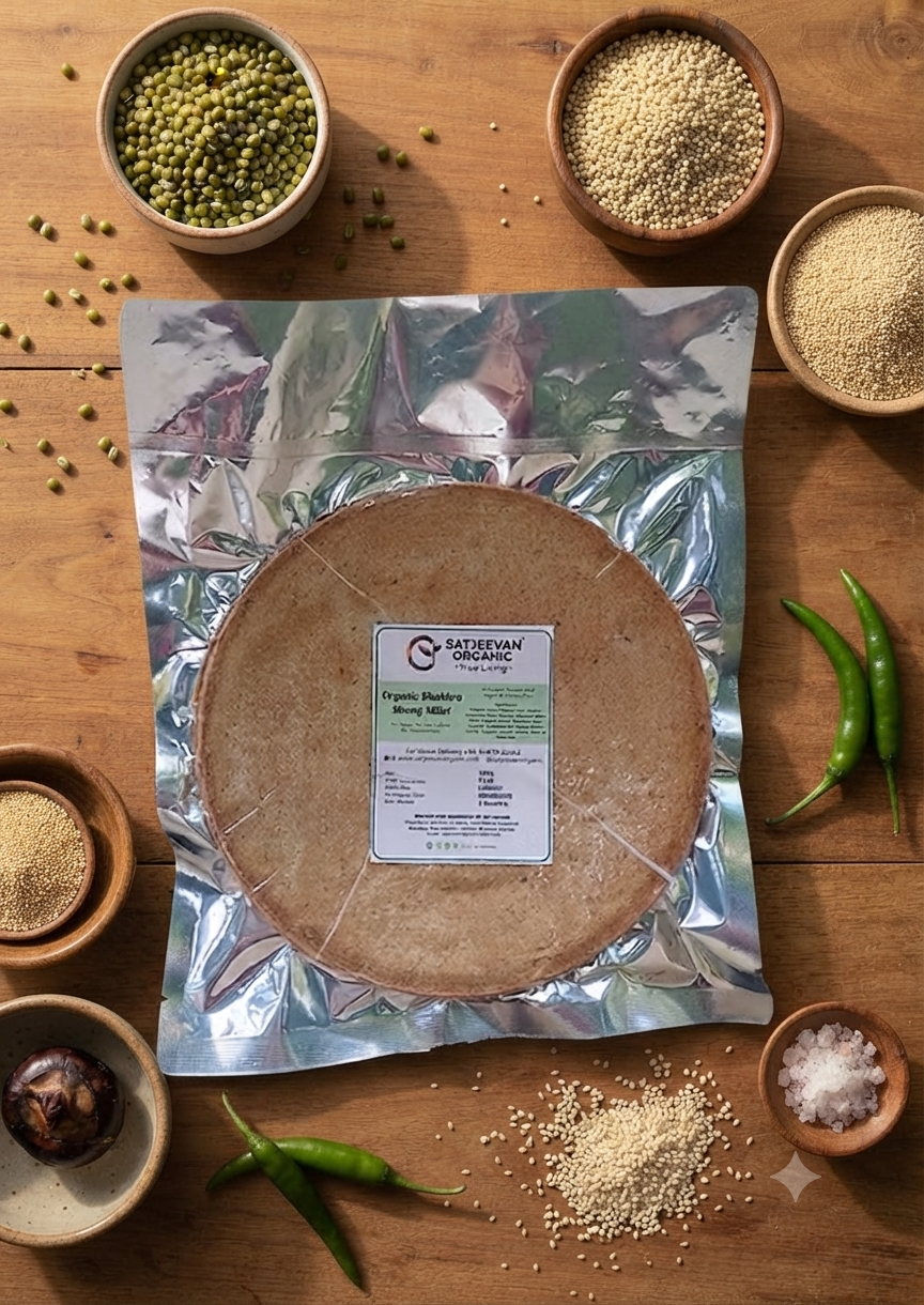 Organic Khakhra Moong Millet 180g