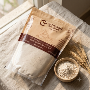 Organic Stone-Ground Khapli Emmer Wheat Flour 1000g
