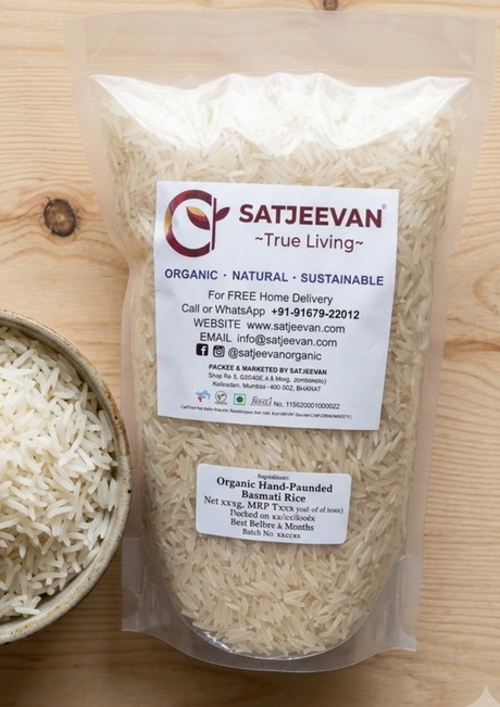 Organic Hand-Pounded Basmati Rice 1000g