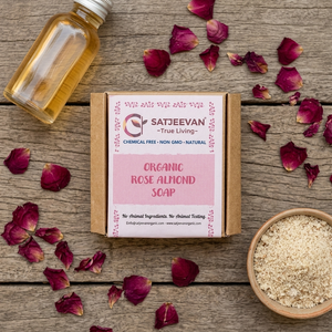 Organic Rose Almond Soap 100g