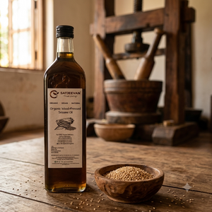 Organic Wood-Pressed Sesame Oil
