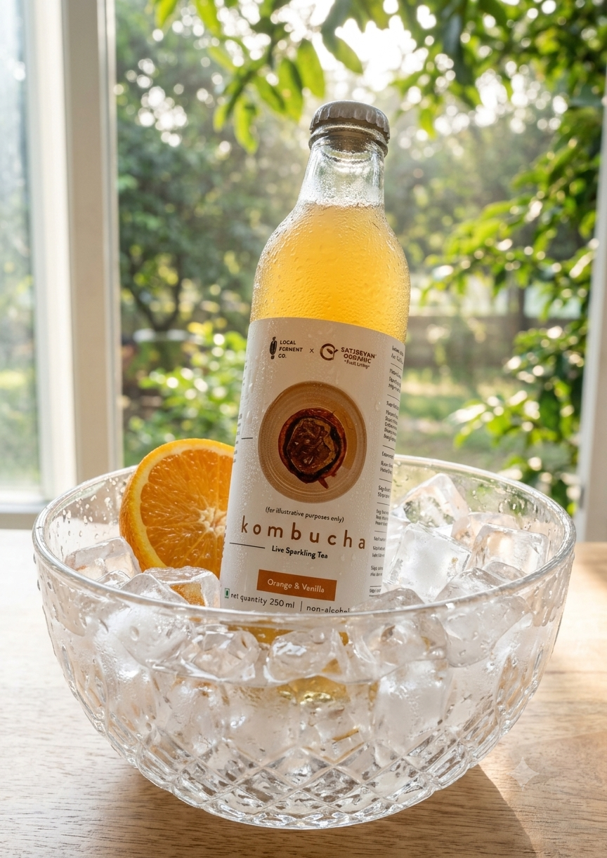 Organic Kombucha Orange Vanilla 250ml