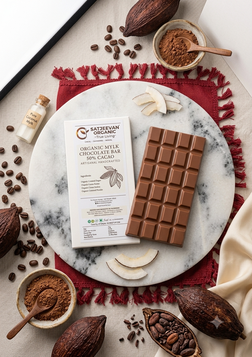 Organic Mylk Chocolate Bar 50% Cacao 70g