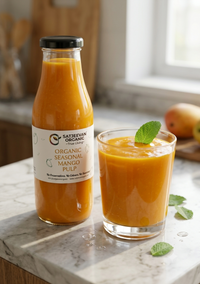 Organic Seasonal Mango Pulp 500ml