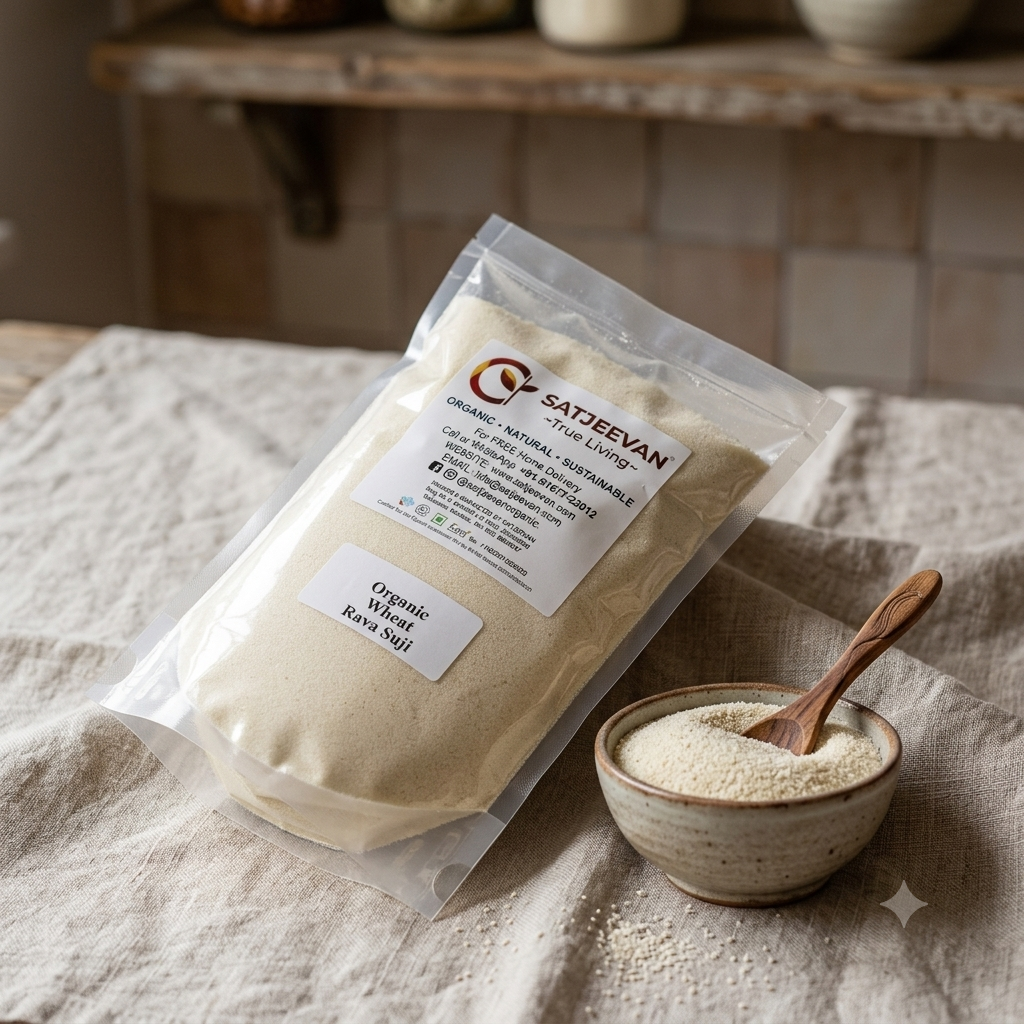 Organic Wheat Rava Suji 500g