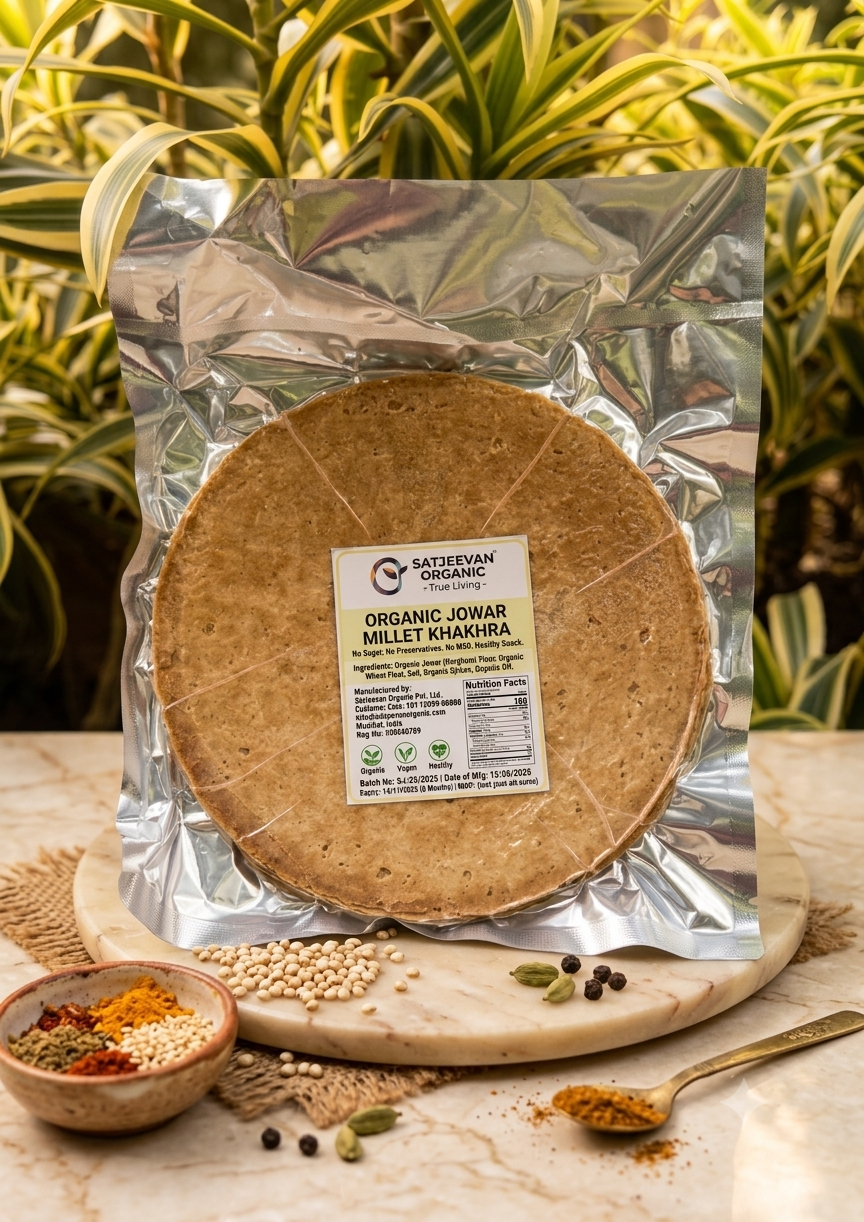 Organic Khakhra Jowar Millet 180g