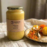 Satjeevan Organic Vedic Gir Cow Bilona Ghee 1000ml