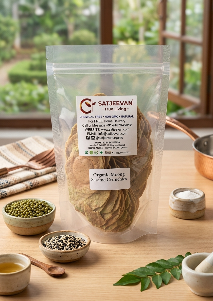 Organic Moong Sesame Crunchies 100g