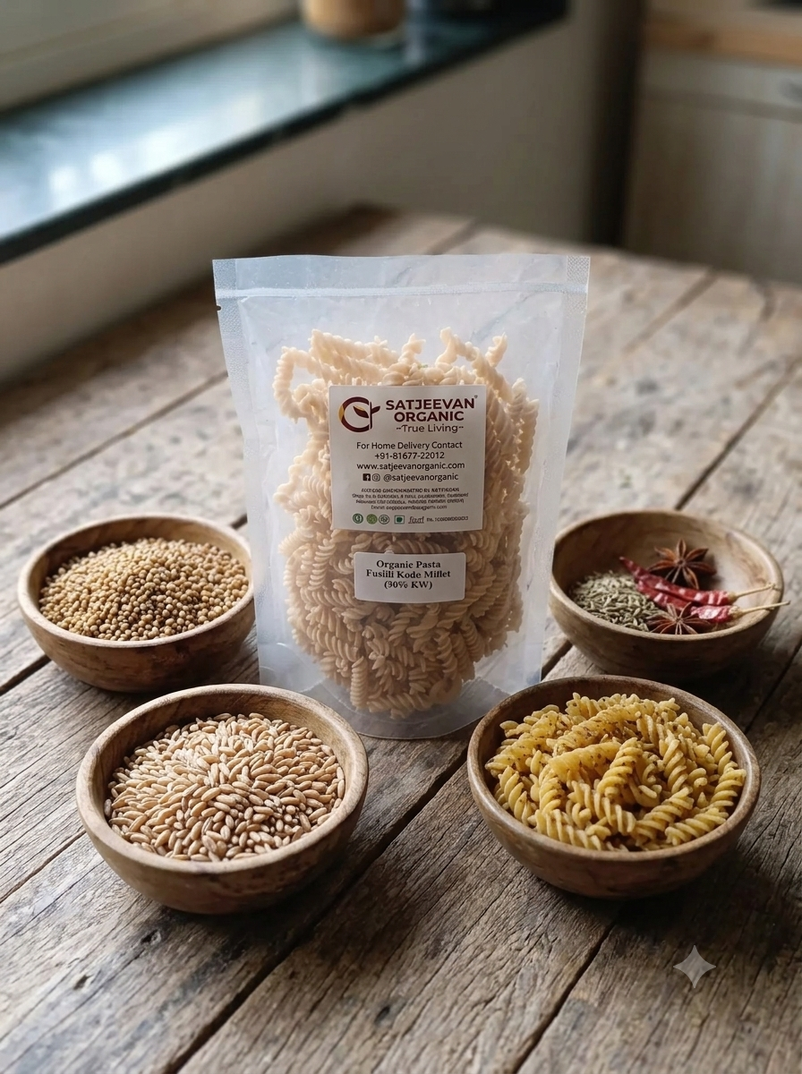Organic Pasta Fusilli Kodo Millet (30%KW) 200g
