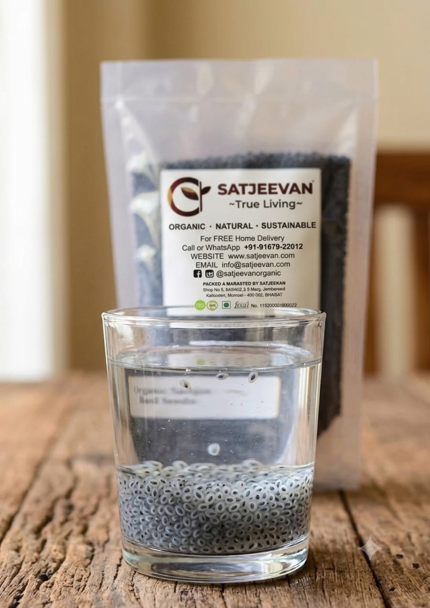 Organic Sabja Basil Seeds 250g
