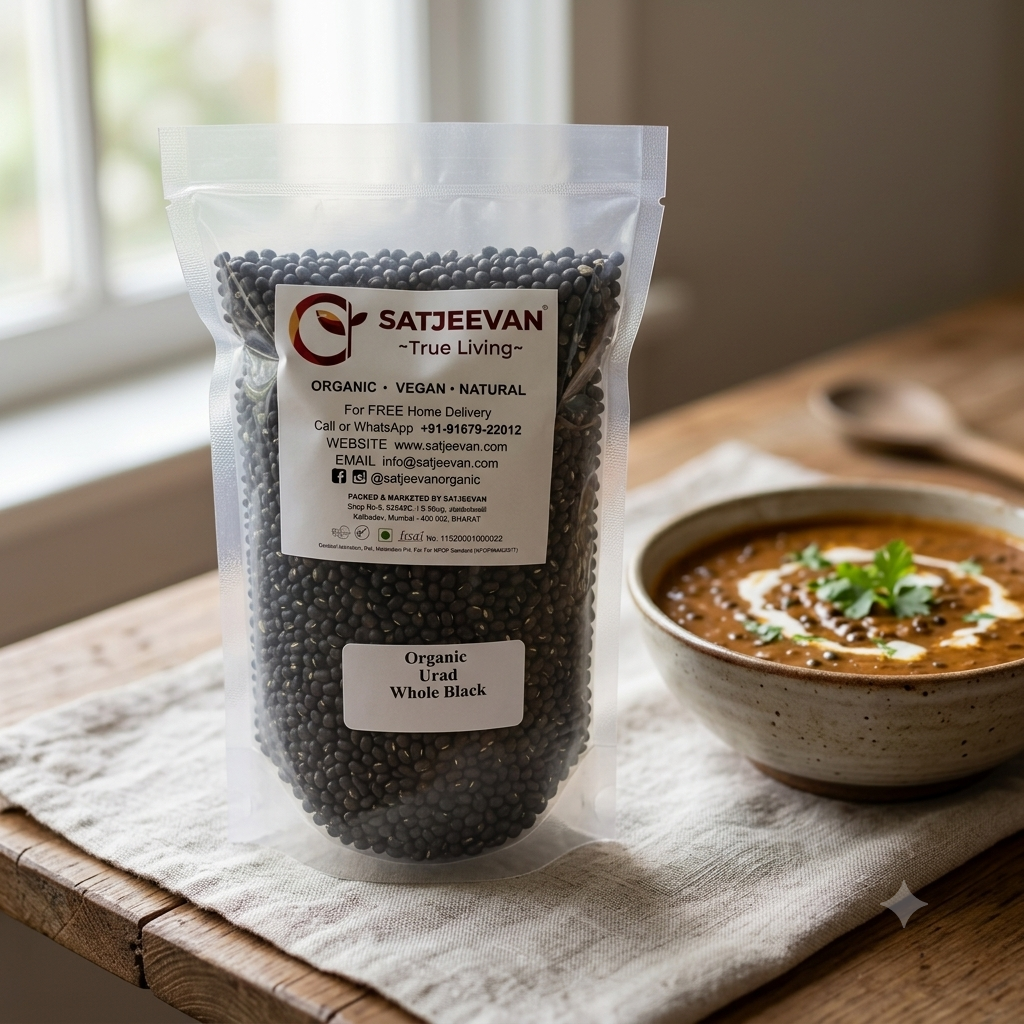 Organic Urad Whole Black