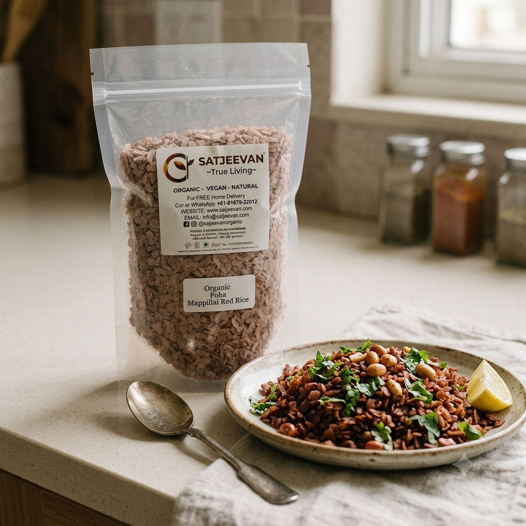 Organic Poha Mappillai Red Rice 500g