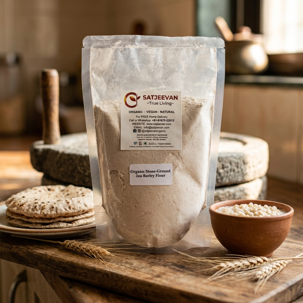 Organic Stone-Ground Jau Barley Flour 500g