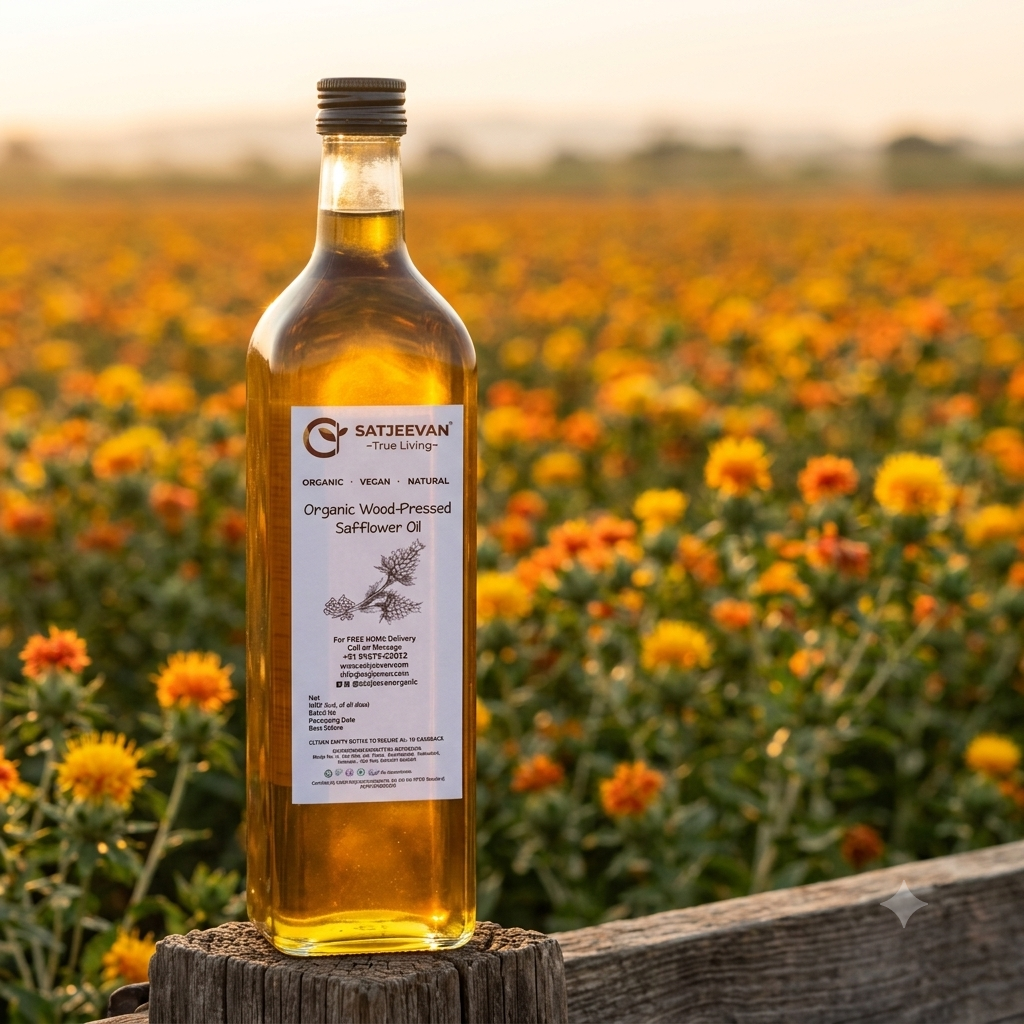 Organic Wood-Pressed Safflower Oil
