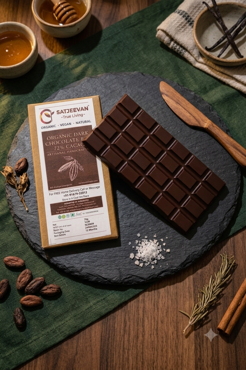 Organic Dark Chocolate Bar 70% Cacao 70g