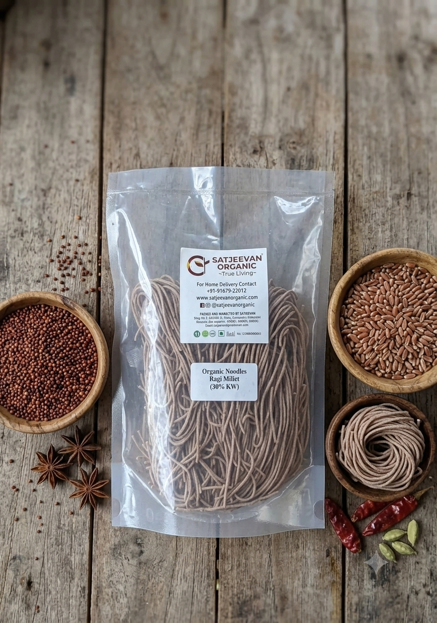 Organic Noodles Ragi Millet (30%KW) 200g